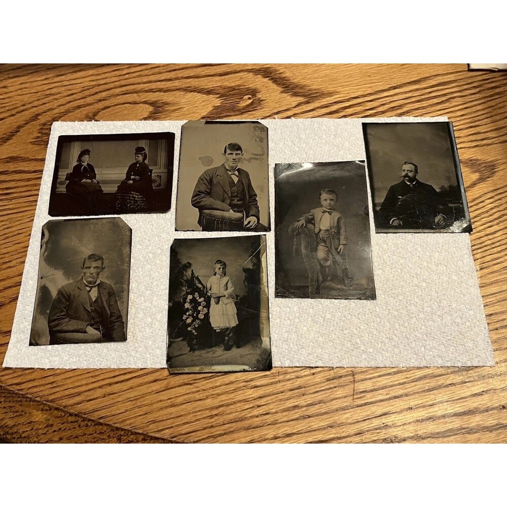 Vintage Tintypes Lot of 6